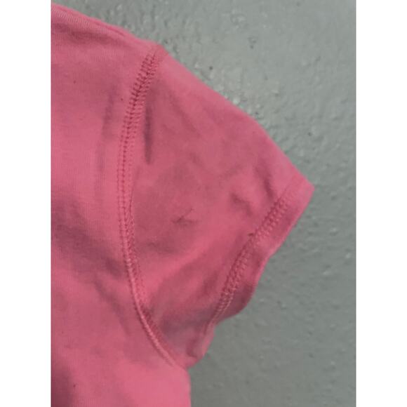 Vintage GAP Juniors Baby Tee XXL Pink Butterfly Embroidered Stretch Cropped 2003 - Picture 4 of 8